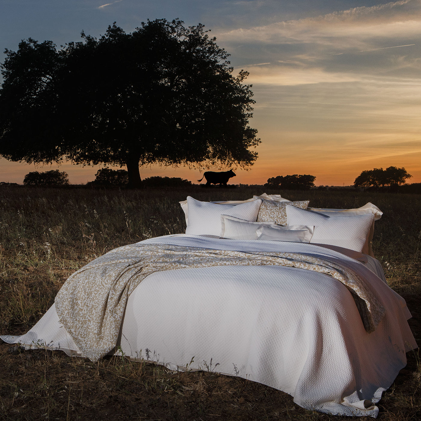 Capela - Housse de couette en satin 1000 fils