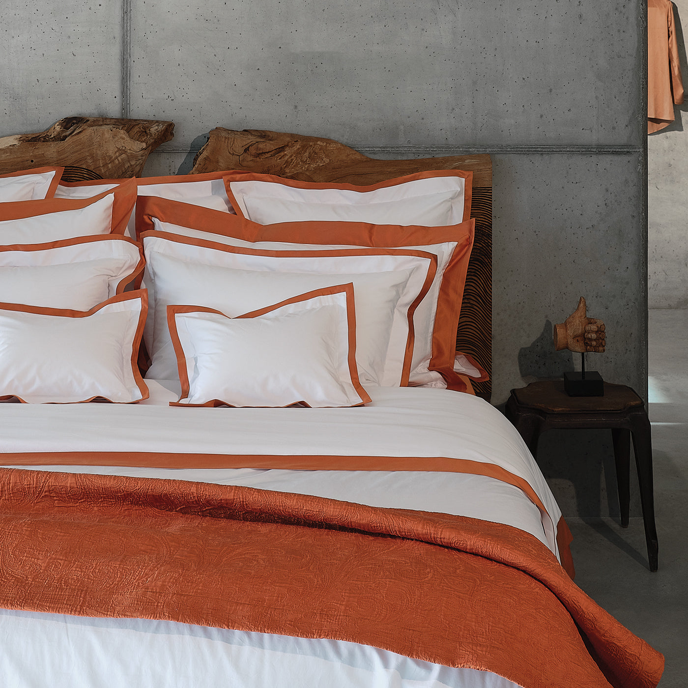 Housse de couette Hella en satin 700 fils au pouce