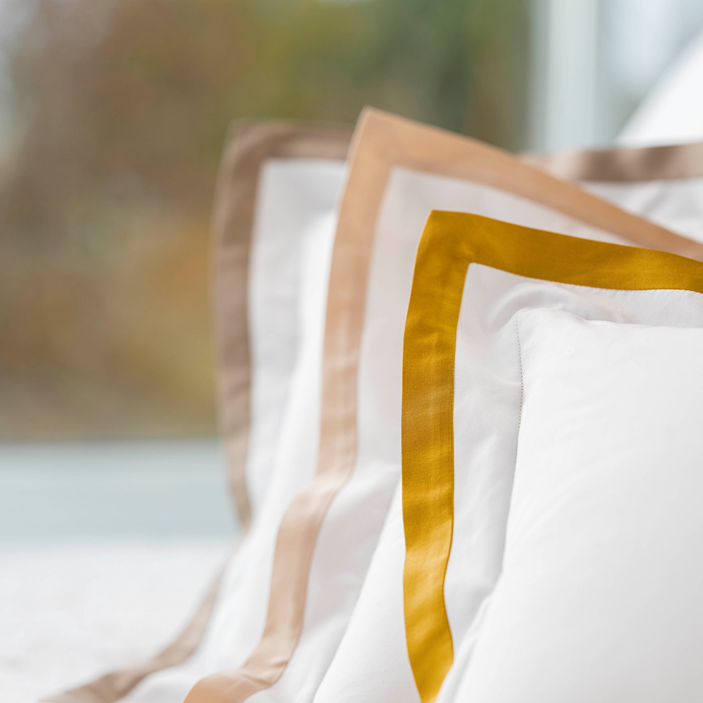 Taie d'oreiller Hella en satin 700 fils au pouce carré 