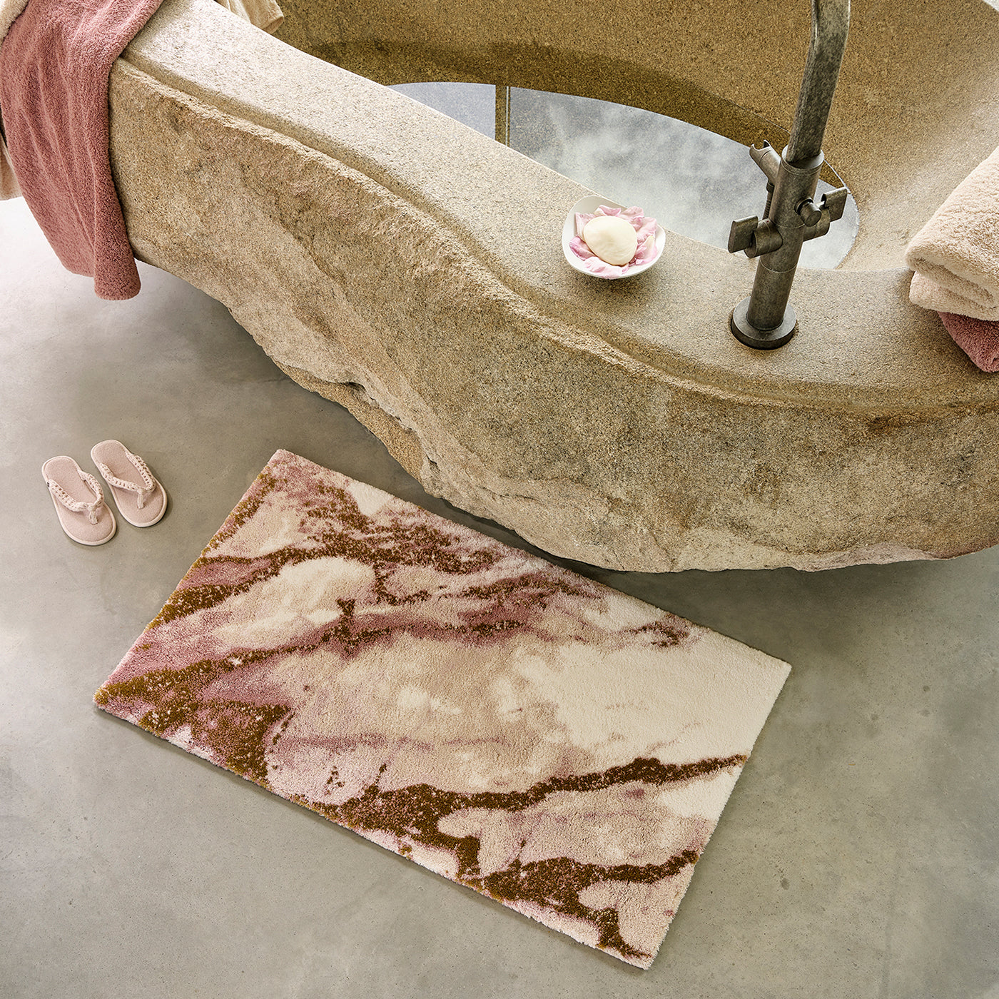 Rosy Bath Mat